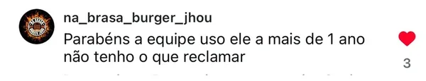 Depoimento de cliente sobre a plataforma