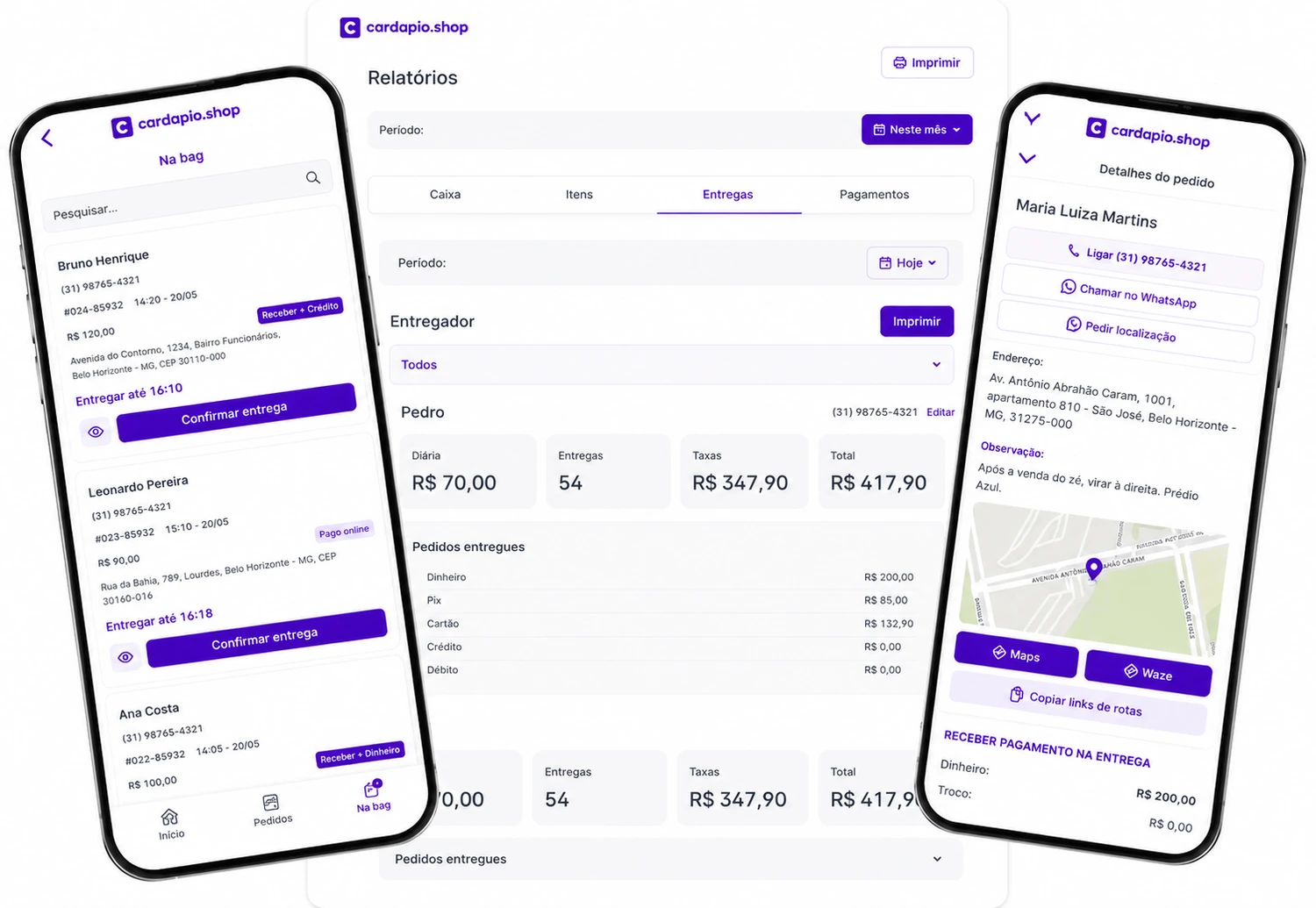 Gestão e app de entregas para motoboy